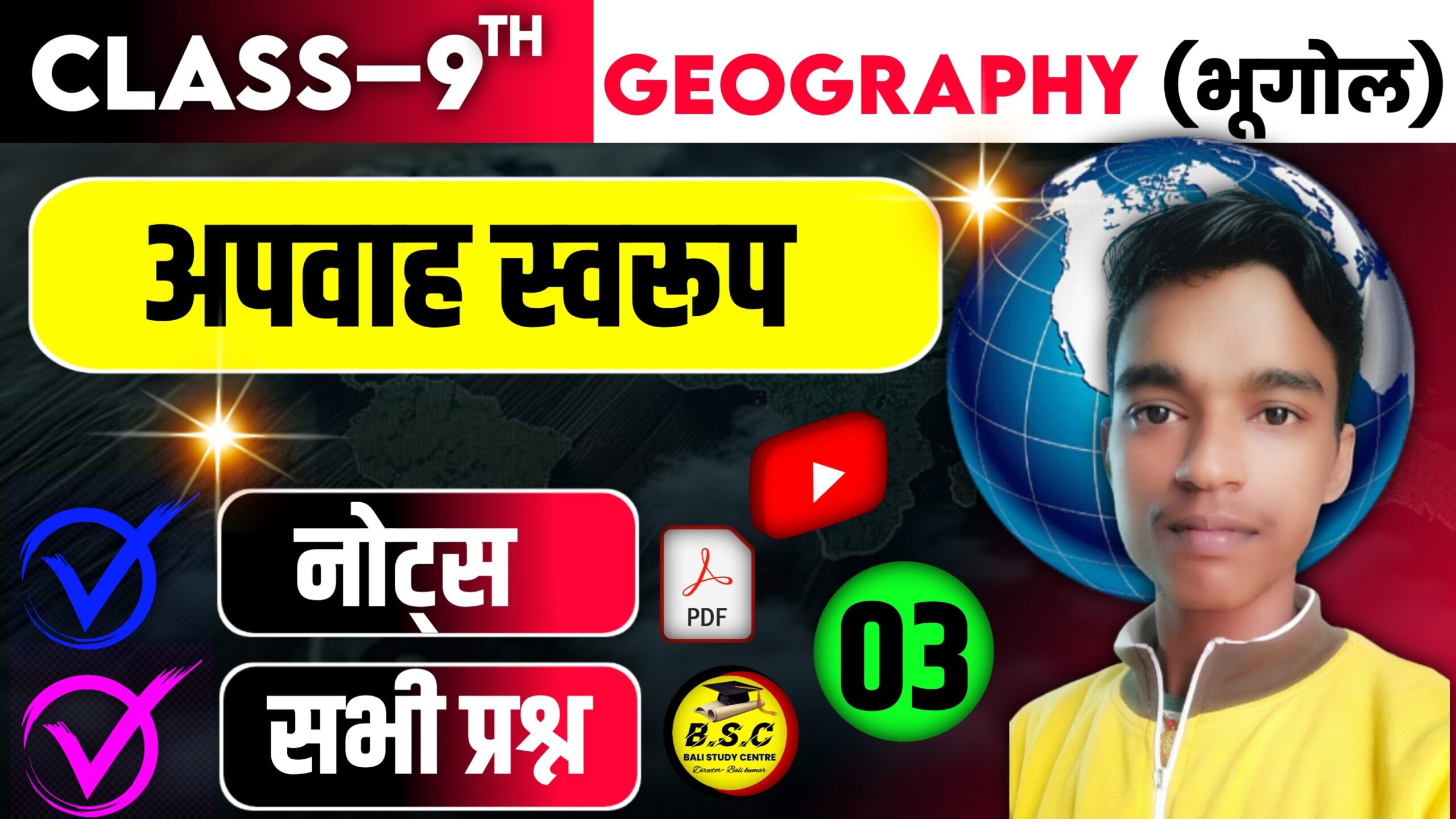 Bihar Board Class 9th Geography Chapter 3 Notes अपवाह स्‍वरूप | Apwah Swarup Objective Question